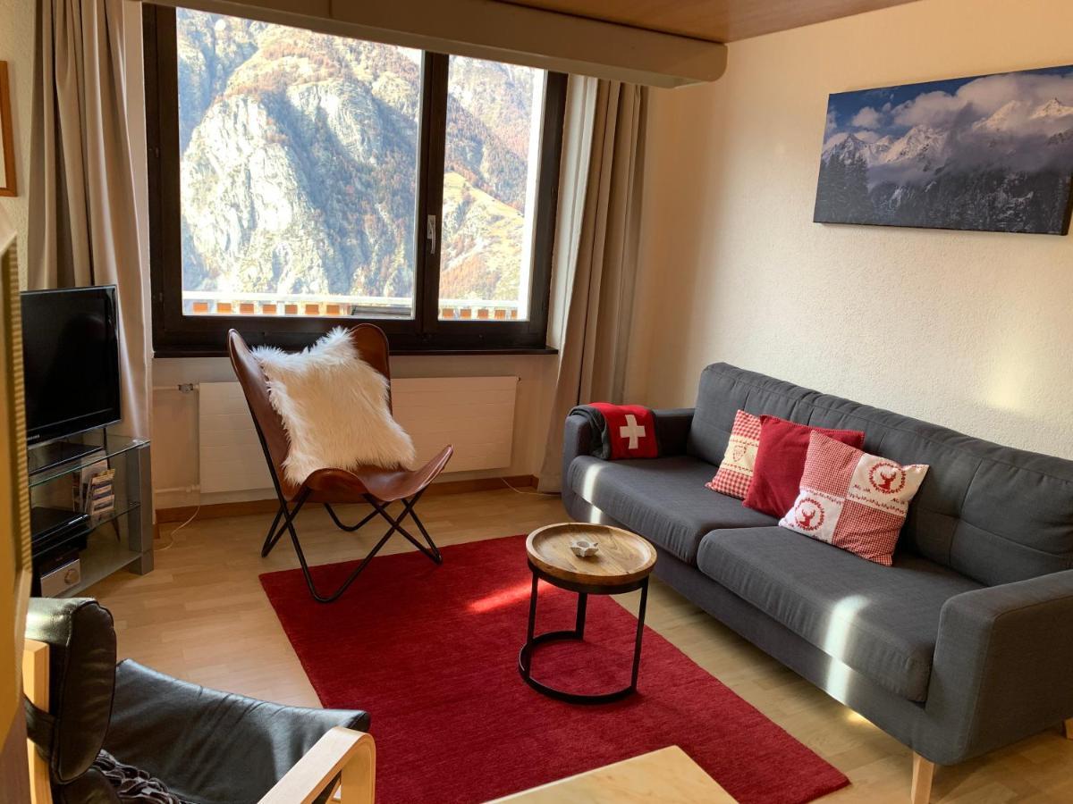 Panorama at Haus Waldheim Nr. 11 Apartment Grachen Bagian luar foto